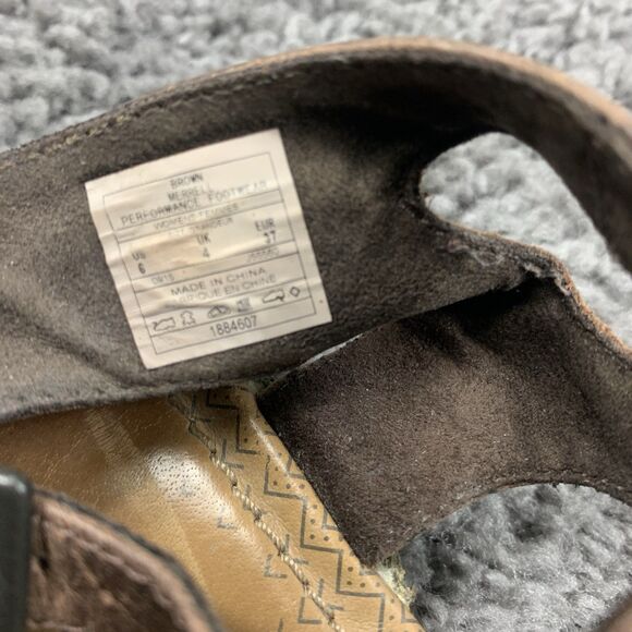 Merrrell Women Leather Sandals Gladiator Boho Brown Sz 6 - Picture 8 of 8